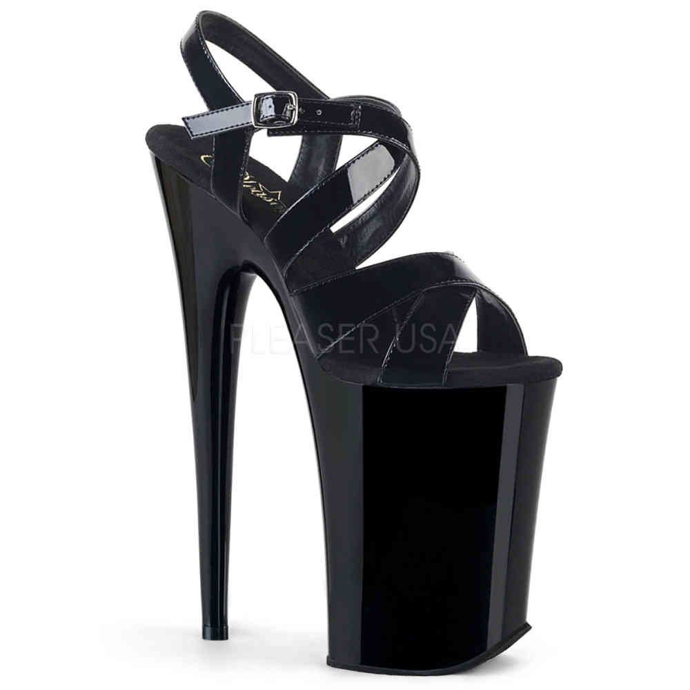 Pleaser - INFINITY997 Ankle strap sandal, Pole dance shoes - Pole dance shoes - Black Product image